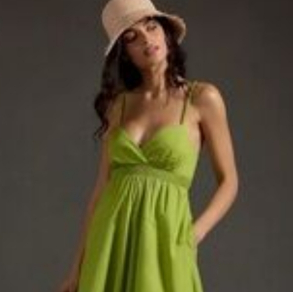 Anthropologie V-NeckTiered Bubble Hem Dress Size XS - Picture 8 of 10